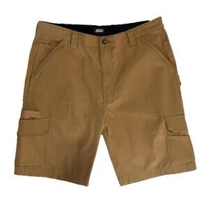 NWOT Dickies Men’s Khaki Workwear Cargo Shorts Waist Size 36 Inseam 10.5”